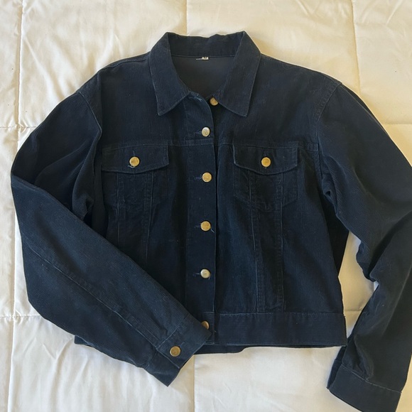 Navy Blue Cord Jacket Navy Blue Jacket Cord Chore Jacket Navy
